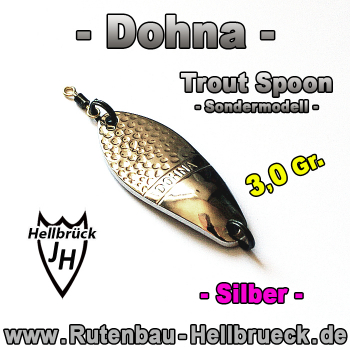 D.O.H.N.A. Spoon - Silber - 3,0 Gr. - Sondermodell - incl. Haken / Nadelscharf !